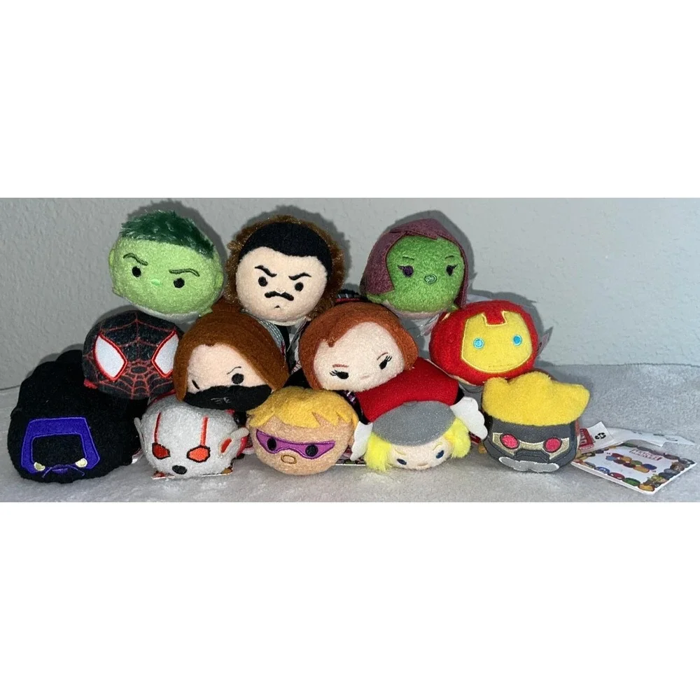 NWT Disney Marvel Hulk Iron Man Black Widow Tsum Tsums  Mini 3.5